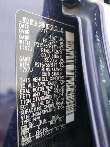 2017 NISSAN JUKE S - JN8AF5MV3HT754286