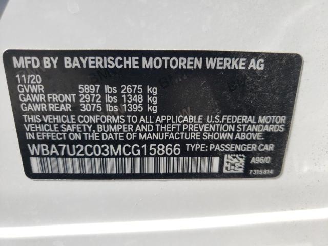 WBA7U2C03MCG15866 BMW 750 Xi
