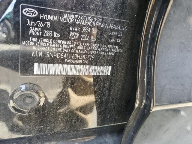5NPD84LF6JH382329 Hyundai ELANTRA SEL