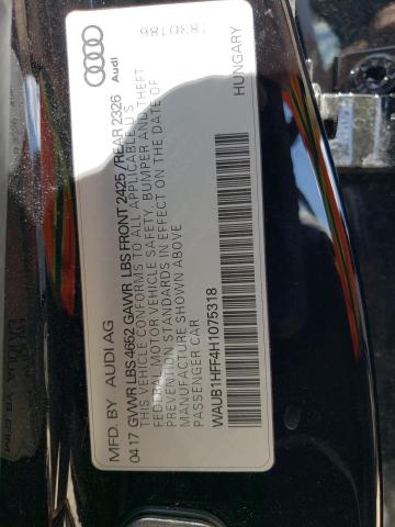 2017 AUDI S3 PREMIUM - WAUB1HFF4H1075318