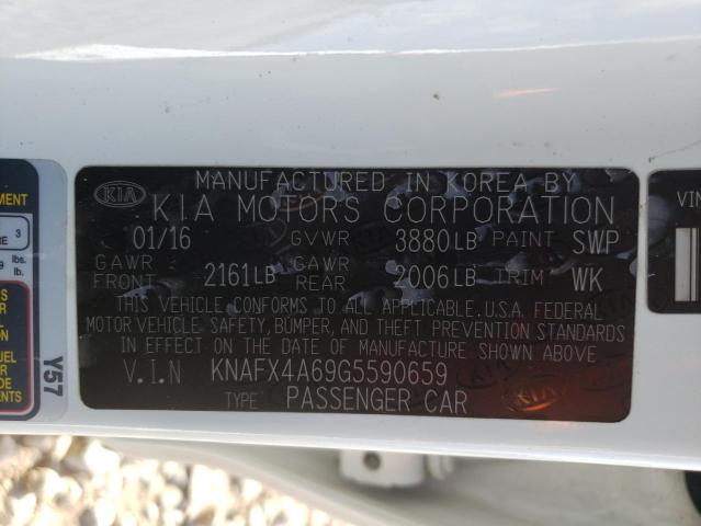 KNAFX4A69G5590659 KIA FORTE LX