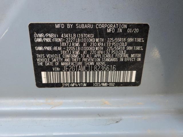 JF2GTAMC1L8236616 Subaru Crosstrek Limited