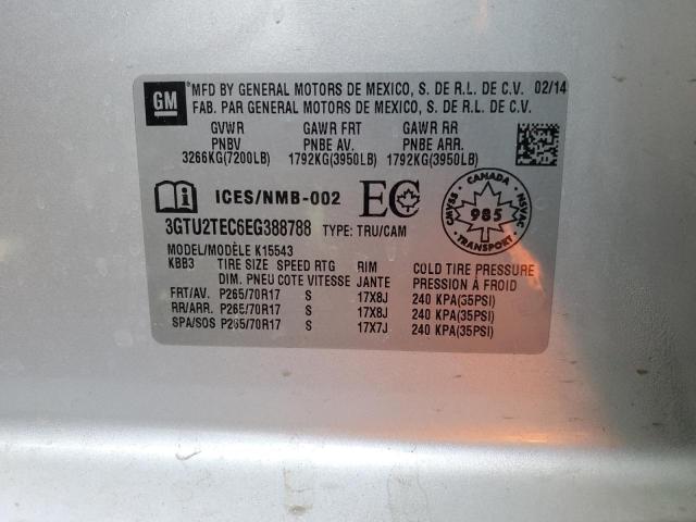 3GTU2TEC6EG388788 GMC Sierra K1500