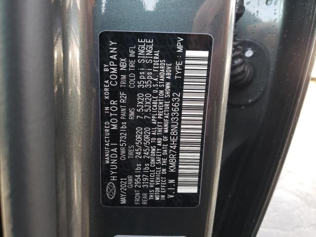 2022 HYUNDAI PALISADE C - KM8R74HE8NU336632