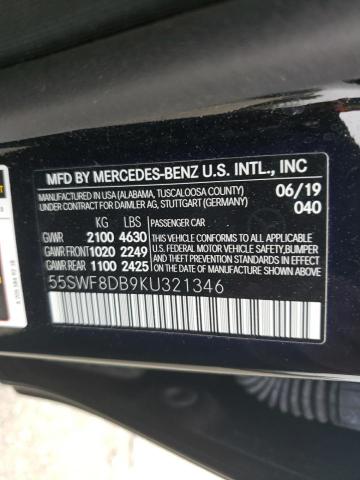 55SWF8DB9KU321346 Mercedes-Benz C 300