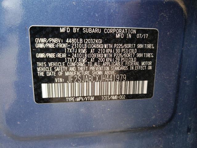 JF2SJABCXJH441979 Subaru Forester 2.5i