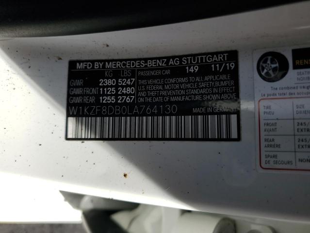 W1KZF8DB0LA764130 Mercedes-Benz E 350