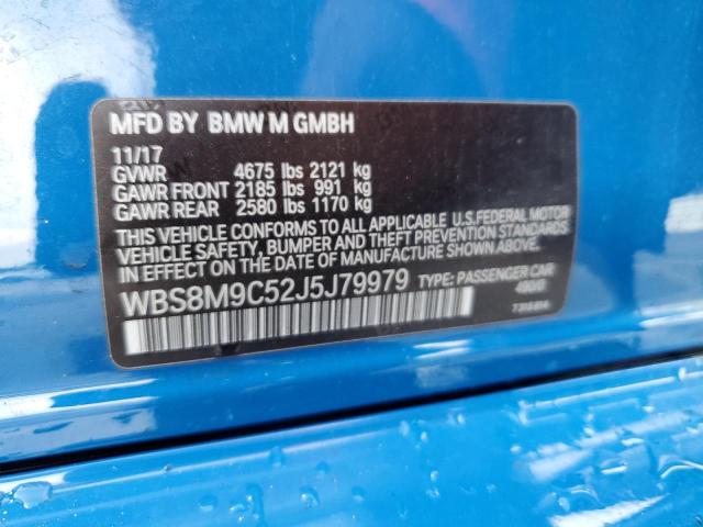 WBS8M9C52J5J79979 2018 BMW M3 - Image 12