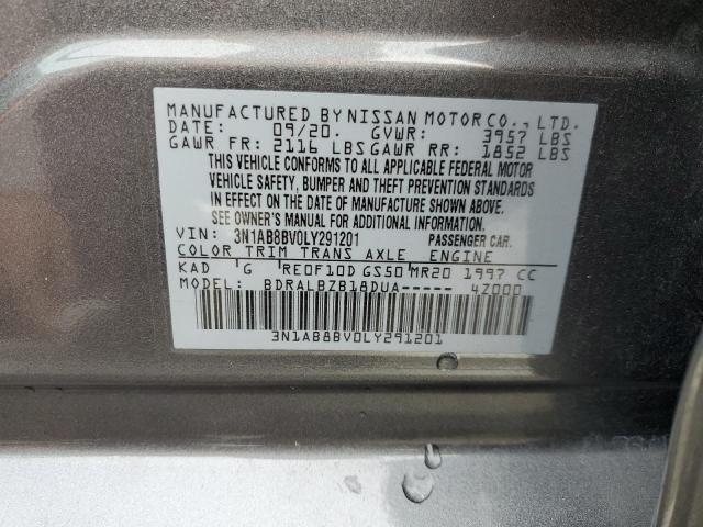 3N1AB8BV0LY291201 Nissan SENTRA S