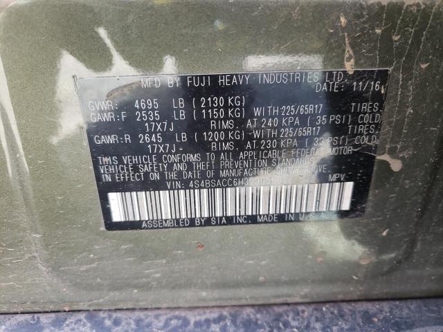 4S4BSACC6H3295500 Subaru Outback 2.5i Premium