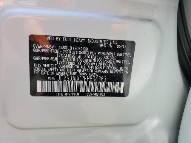 JF2SJADC2FH834363 Subaru Forester 2.5i Premium