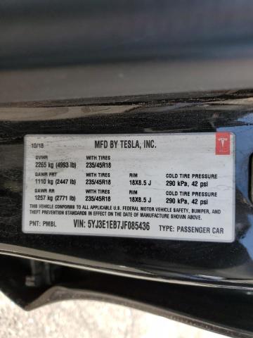 5YJ3E1EB7JF085436 Tesla MODEL 3