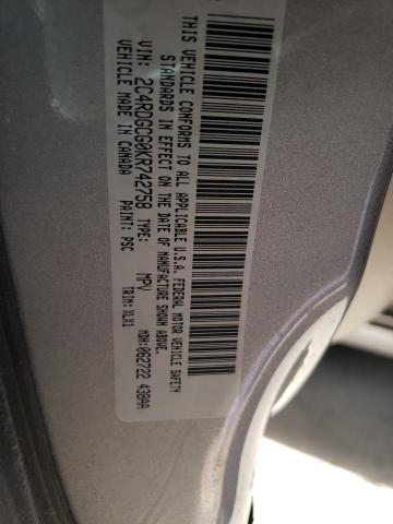 2C4RDGCG0KR742758 Dodge Grand Caravan Sxt