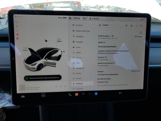 5YJ3E1EA6MF922592 Tesla MODEL 3