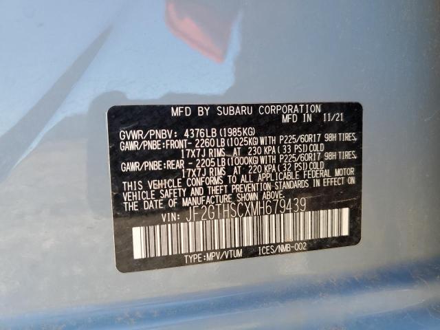 JF2GTHSCXMH679439 Subaru Crosstrek Sport