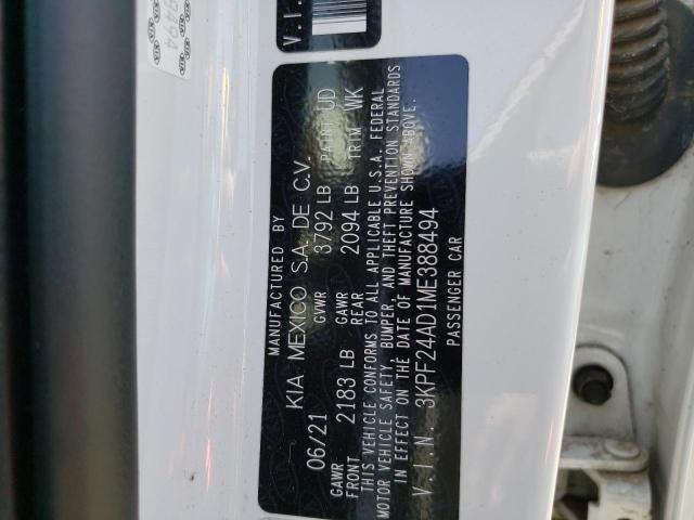 3KPF24AD1ME388494 KIA FORTE FE