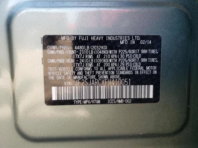JF2SJARCXFH410051 Subaru Forester 2.5i Limited