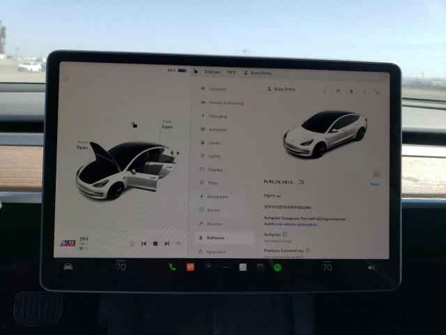 5YJ3E1EA5PF402260 Tesla MODEL 3
