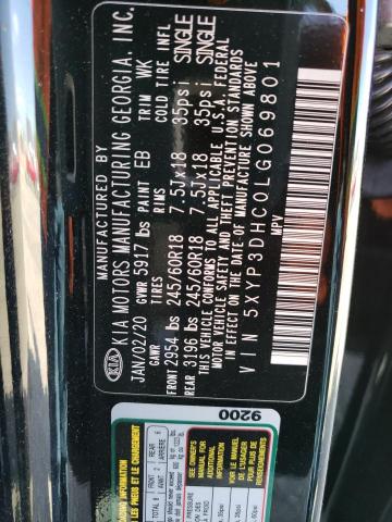 5XYP3DHC0LG069801 KIA Telluride Ex