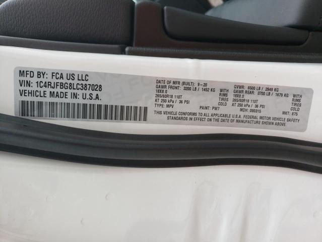 1C4RJFBG8LC387028 Jeep Grand Cherokee 2020. Фото: 12