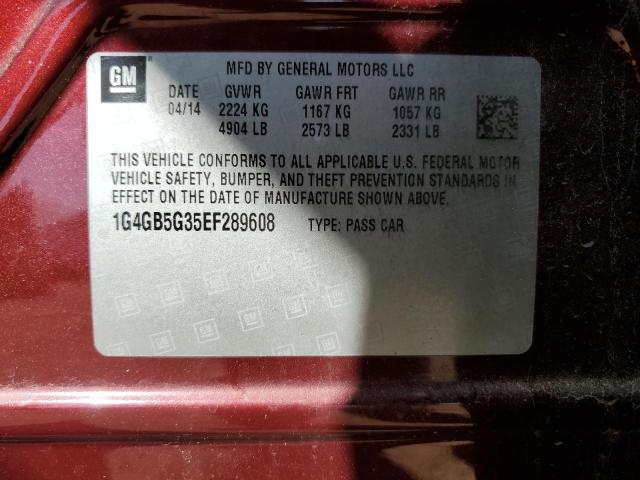 1G4GB5G35EF289608 Buick Lacrosse