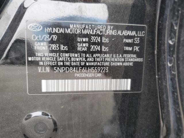 VIN 5NPD84LF6LH559223 2020 HYUNDAI ELANTRA no.12