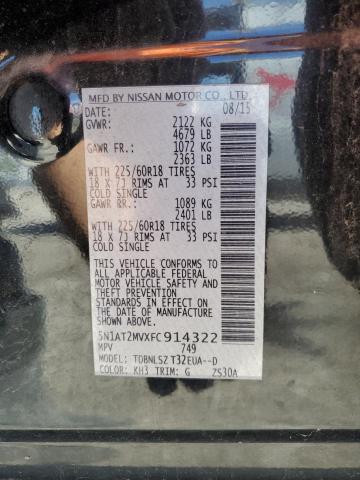 5N1AT2MVXFC914322 Nissan ROGUE S
