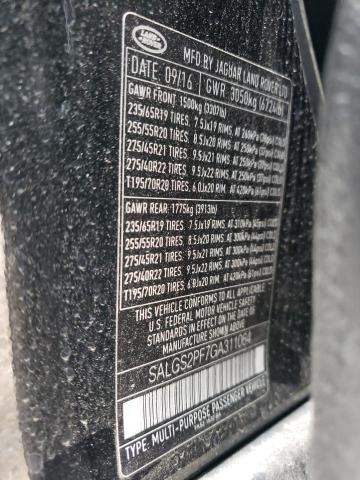 SALGS2PF7GA311064 Land Rover Range Rover Hse