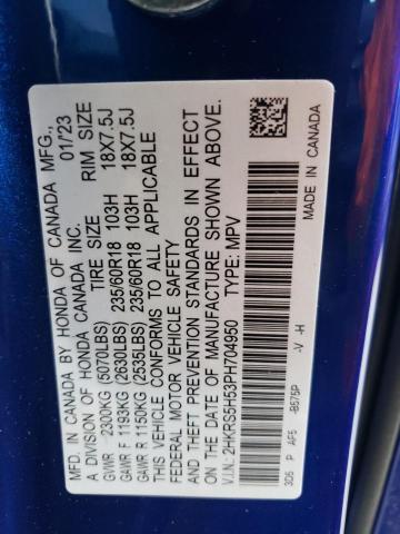 2023 HONDA CR-V SPORT 2HKRS5H53PH704950