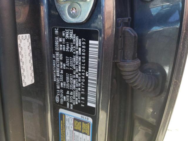 5XYPG4A36LG680897 KIA SORENTO L