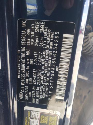 5XYPG4A38HG254295 KIA SORENTO LX