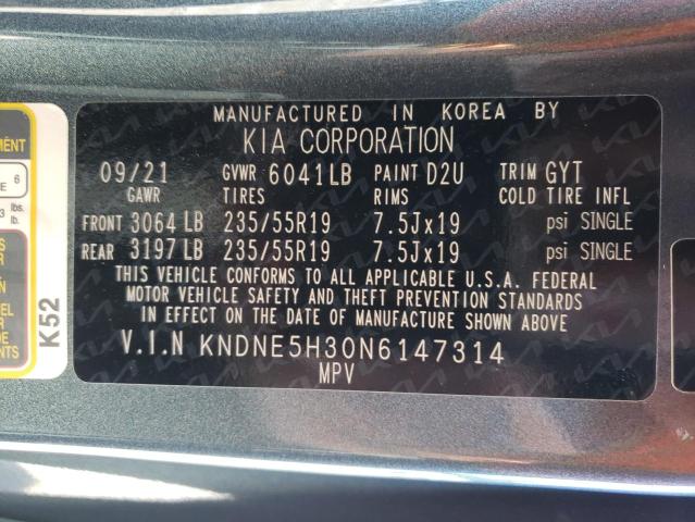 2022 KIA CARNIVAL S KNDNE5H30N6147314