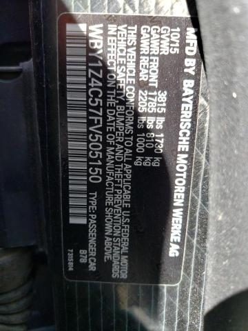 2015 BMW I3 REX - WBY1Z4C57FV505150