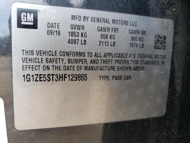 2017 CHEVROLET MALIBU LT 1G1ZE5ST3HF129865