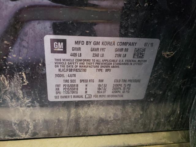 2015 BUICK ENCORE CON - KL4CJFSB1FB252780