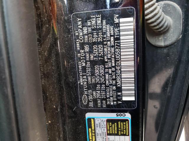 2020 HYUNDAI PALISADE KM8R34HE0LU058771