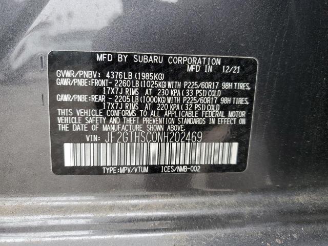 JF2GTHSC0NH202469 Subaru Crosstrek Sport