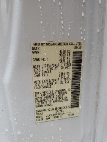 2020 NISSAN NV 2500 S - 1N6BF0LY2LN800036