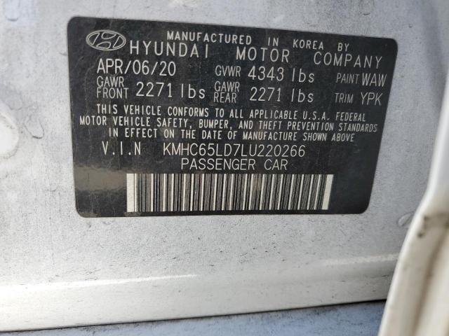 KMHC65LD7LU220266 Hyundai IONIQ SE