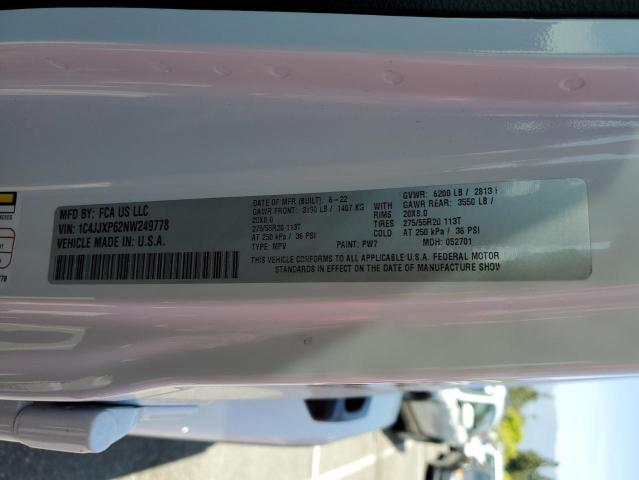 1C4JJXP62NW249778 Jeep Wrangler Unlimited Sahara 4xe