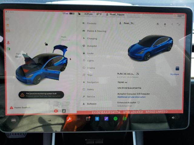 5YJ3E1EAXJF041714 Tesla MODEL 3