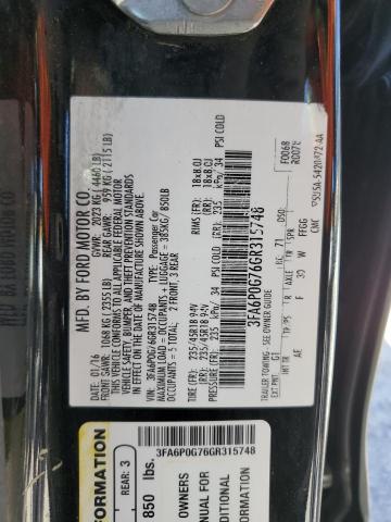 3FA6P0G76GR315748 Ford FUSION S