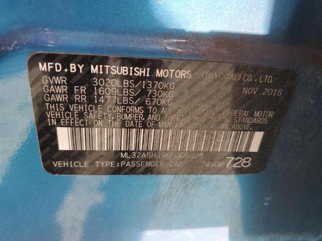 2019 MITSUBISHI MIRAGE LE ML32A5HJ9KH005026