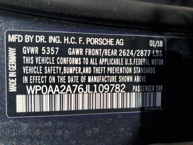 WP0AA2A76JL109782 Porsche PANAMERA 4