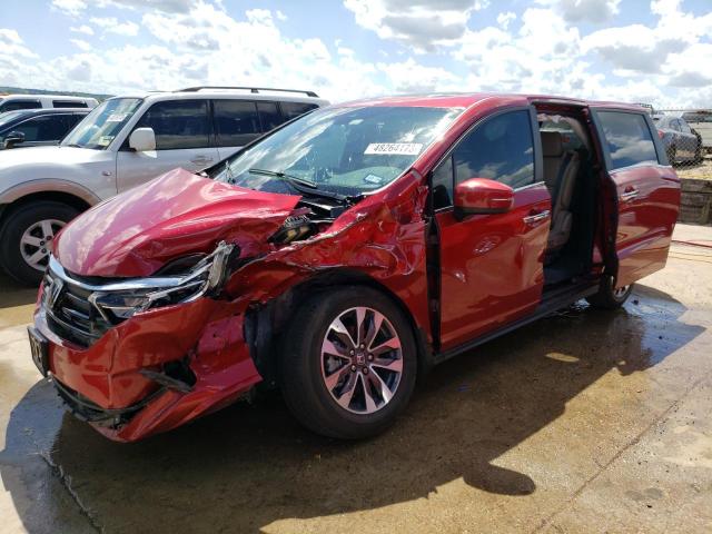 Salvage cars for sale at Grand Prairie, TX auction: 2023 Honda Odyssey EXL