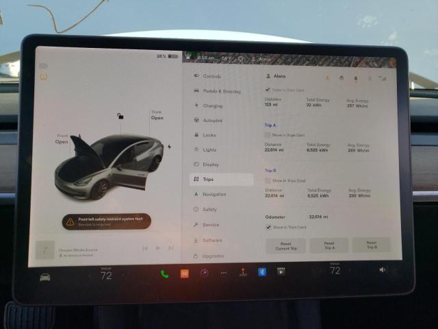 5YJ3E1EB8NF178889 Tesla MODEL 3