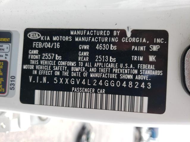 5XXGV4L24GG048243 KIA OPTIMA SXL