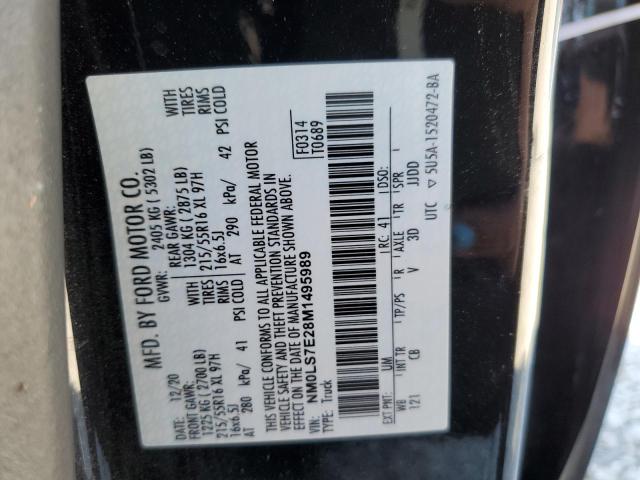 2021 FORD TRANSIT CO - NM0LS7E28M1495989