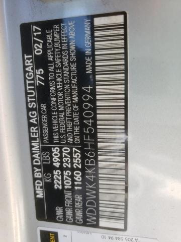 Mercedes-Benz C 300 4matic 2017 WDDWK4KB6HF540994 Image 12