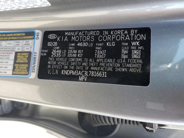 KNDPM3AC3L7816631 KIA Sportage Lx